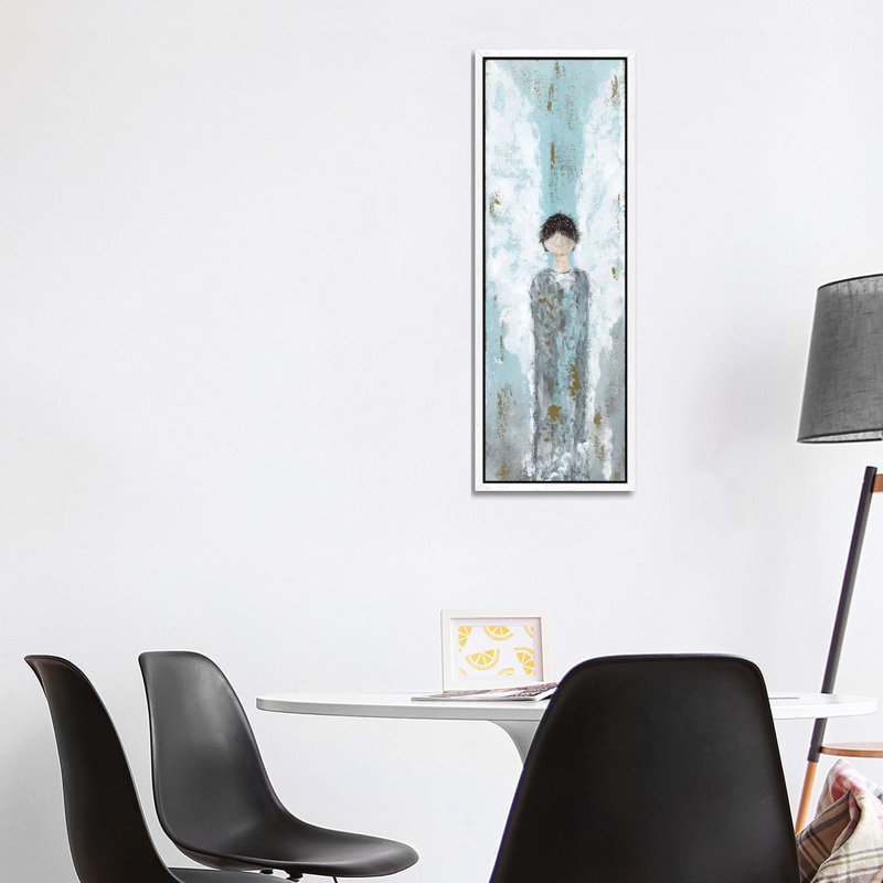 Male Angel by Ashley Bradley - Gallery-Wrapped Canvas Giclée on Canvas, 121.92 cm H x 40.64 cm W, White Framed
