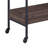 Rectangular Serving Cart With 2 Tier Shelf