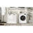 White Laundry Sorter Cabinet With Two Compartments. Contemporary Style. Removable Bags For Organization. E1 Made Painting. Stable And Safe. Surface. . Assembly Guide Included. 100-Pound Load - White.