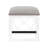 White 3pc Desk And Stool Combination, With Rolling 2 Chargers For Home Ensemble Office,-659383835