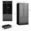 Armoire garde-robe avec 2 portes à volets, 2 tringles et 2 tiroirs-131206725
