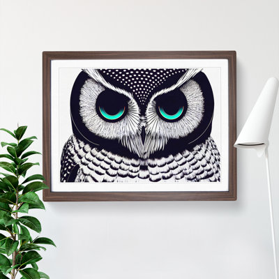 Illuminated Owl - Framed Print