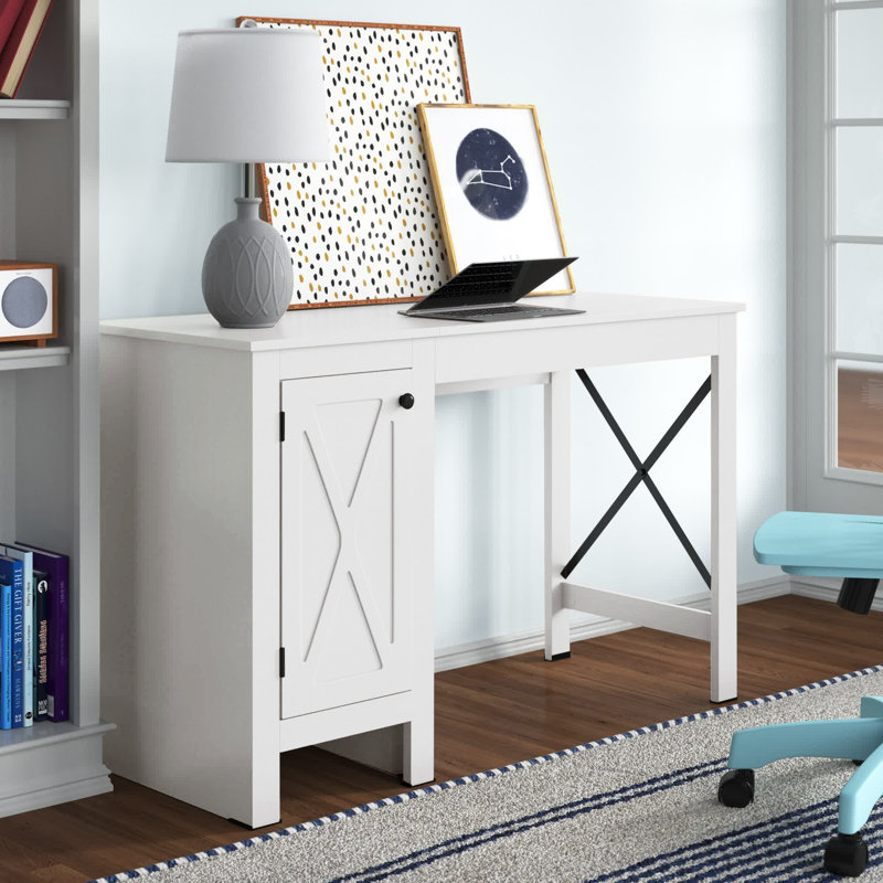 Abbate Computer Desk, White