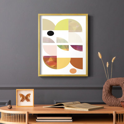 «Dorset Shapes III», reproduction encadrée - bois massif