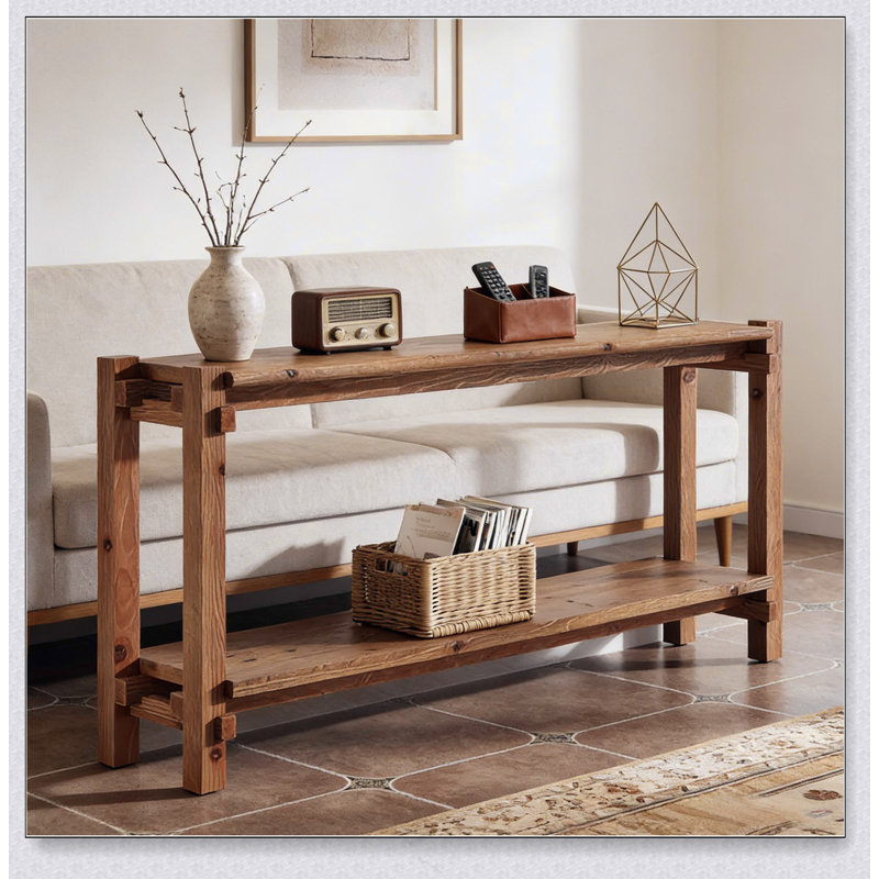 Couch Side Table,Console Table,Entryway Table,2-Tier Foyer Table