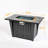 Outdoor Propane Fire Pit Table With Glass Beads,Glass Wind Guard