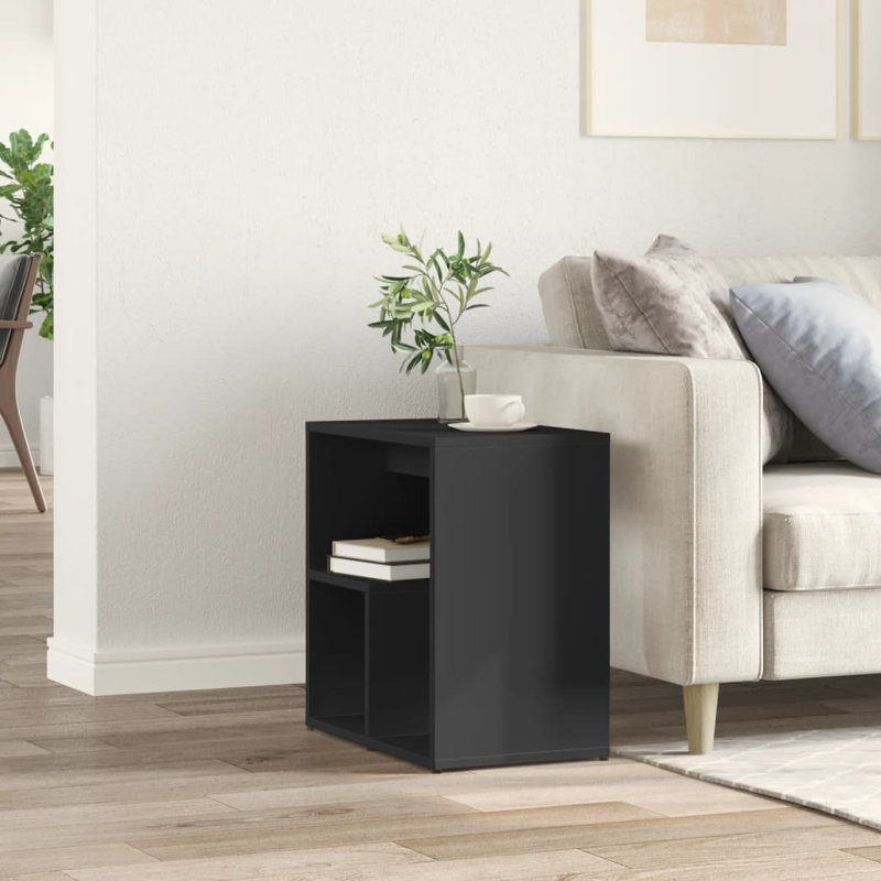Pompilian Frame End Table, Black