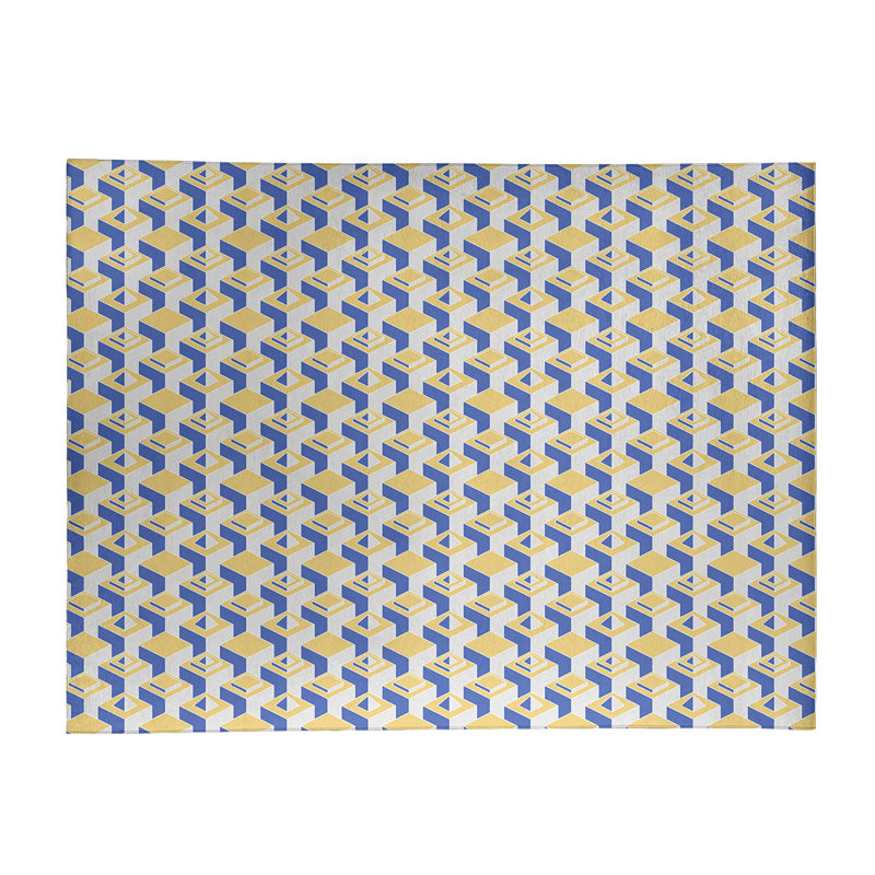 Chenille Geometric Indoor Rug, Rectangle 9' x 12'