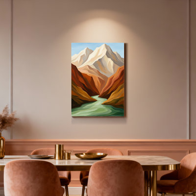 Mountain Landscape Canvas Wrapped Wall Art