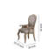 Chaise d'appoint rembourrée beige