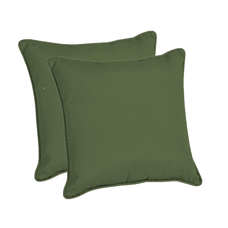 Housse et insert de coussin décoratif carré intérieur / extérieur en acrylique
