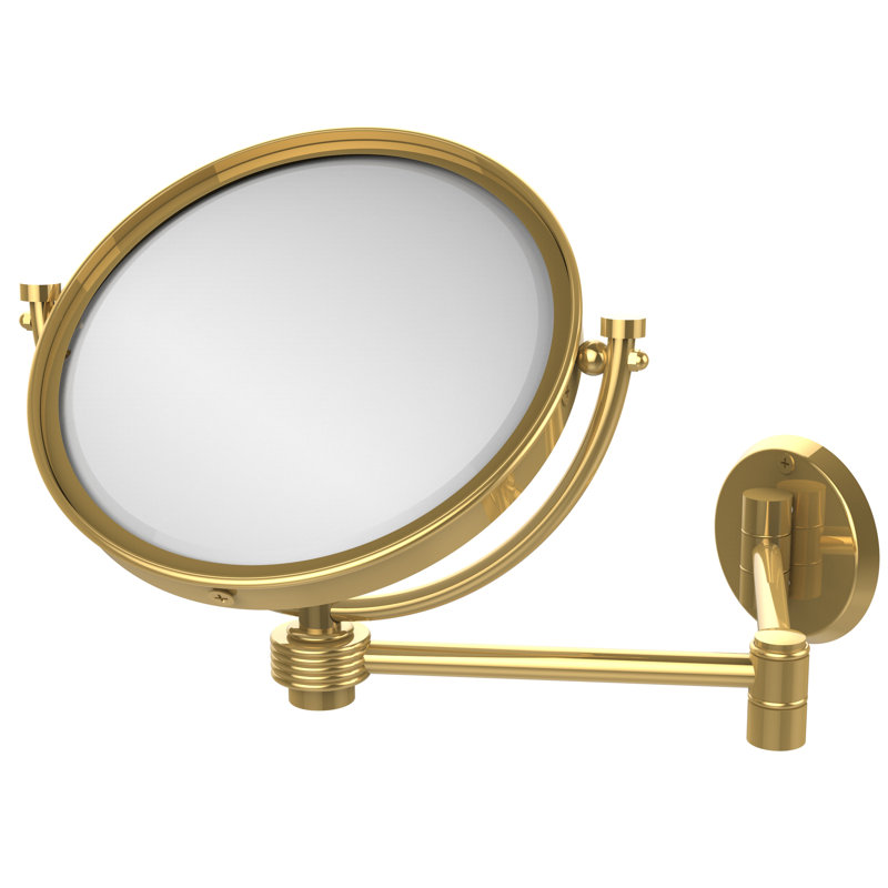 Miroir de maquillage/rasage contemporain moderne &, Bronze huilé, 2X