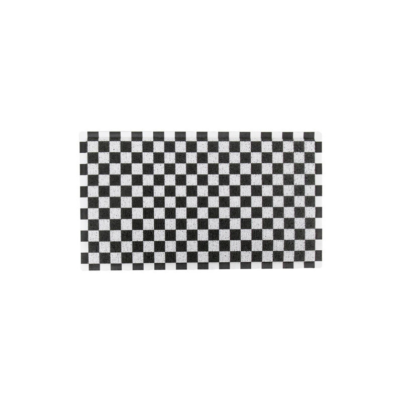 Non-Slip Checkered Doormat, 24" x 36"