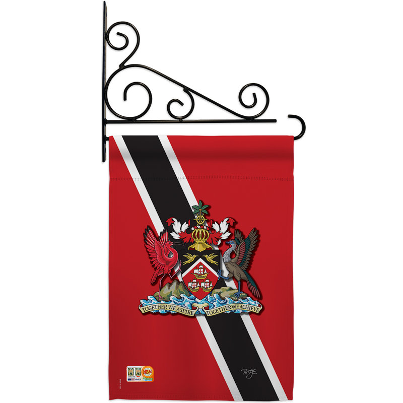 Double Sided 18.5'' H x 13'' W Polyester Flag Set