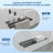36" W x 76" H Fixed Frameless Shower Screen in Matte Black with Clear Tempered Glass, Stainless Steel Towel Bar, Adjustable Rod