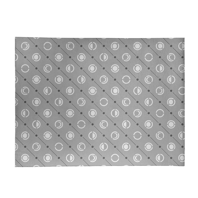 Chenille Geometric Indoor Rug, Rectangle 4' x 6'