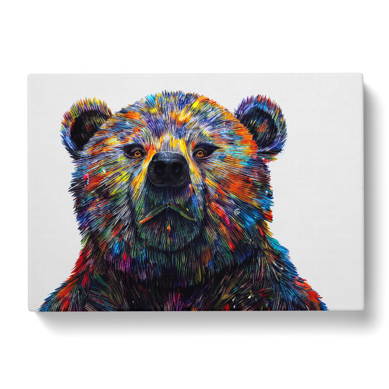 Irresistible Bear - Wrapped Canvas, 40cm H x 60cm W x 3cm D