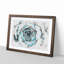 Pink & Green Succulent Plant - Picture Frame Painting Print-56851859-56851860