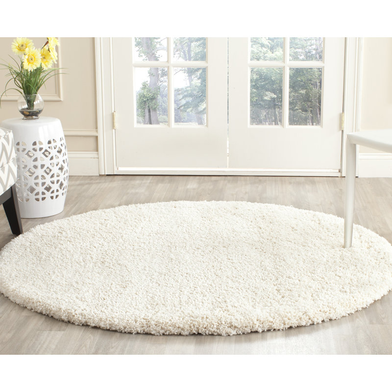 Mazarine Mazarine Ivory Area Rug, Round 7'