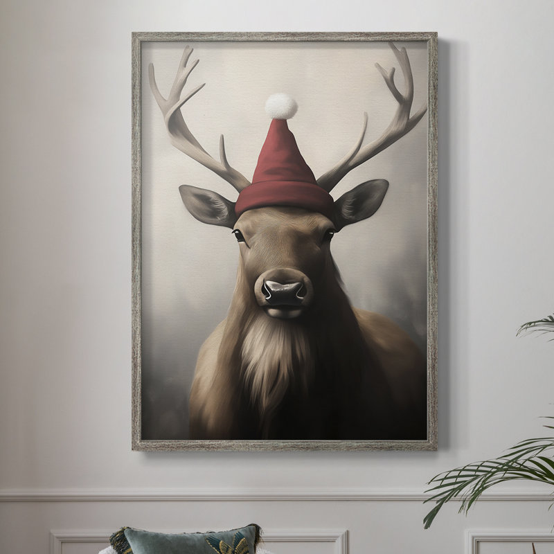 Art des Fêtes de Noël - Série 2 - CECXV, reproduction encadrée - bois massif, H 11 po x l 9 po