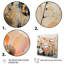 «Peach Blossoming Abstractions I», art mural abstrait sur toile-186514992-186514990