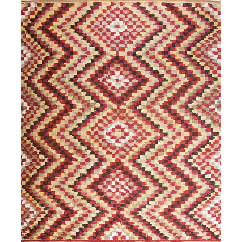 Antique Kilim - Oushak Room Size Wool Multicolor Rug