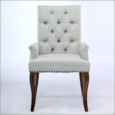 Elegant Chenille Upholstered Dining Chair With Curved Solid Wood Legs, Perfect For Comfort And Style In Any Dining Room.