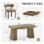 Ensemble de salle à manger en bois massif pour 4 personnes avec table rectangulaire de 55 pouces et 4 chaises rembourrées-1374593095-1374593146