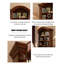 Ornate Arched-Top Traditional Bookcase with Carved Columns
