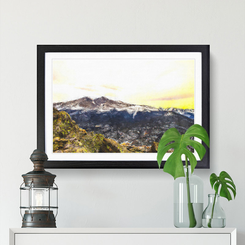 Rocky Mountains in Colorado - Framed Print, Black Framed, 33cm H x 45cm W x 2cm D