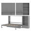 Lit escamotable convertible moderne avec rangement dissimulé pour les petits espaces-469458374