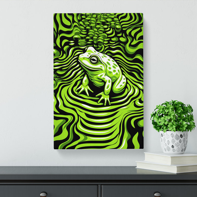 Frog - Wrapped Canvas, 50cm H x 35cm W x 3cm D