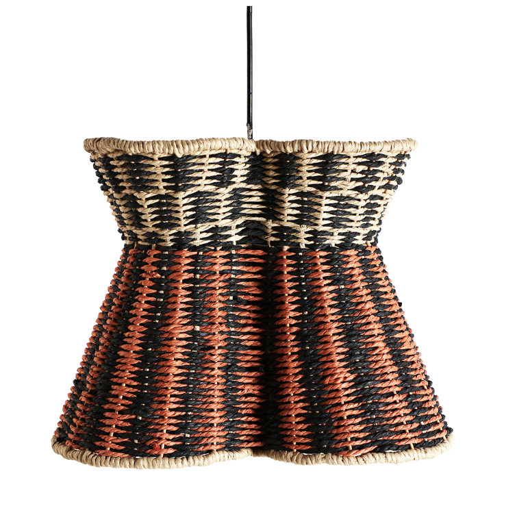 Aarion 1 - Light Black/Orange/Brown Unique/Statement Pendant