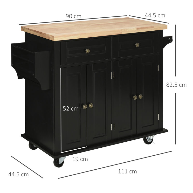 Altamirano Wood Kitchen Island