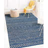 Union Rustic Arlen Geometric Denim Blue Indoor / Outdoor Area Rug ...