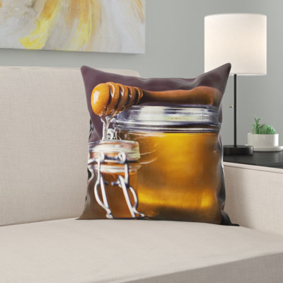 Honey Throw Pillow