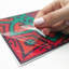 Allayna Colourful Mandala Spanish Glossy 3D Sticker Tile 15.24cm x 15.24cm