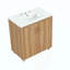 Ensemble de meuble-lavabo avec lavabo, armoire de salle de bain multifonctionnelle avec portes et tiroir, panneau de fibres à densité moyenne