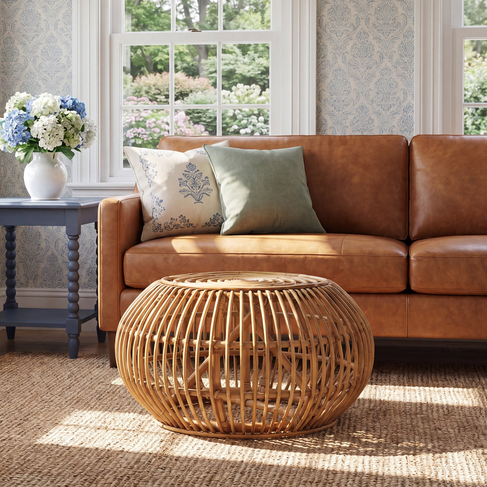 25" Round Pouf Ottoman