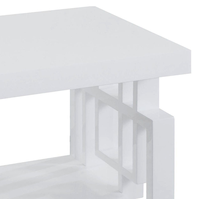High Rectangular End Table