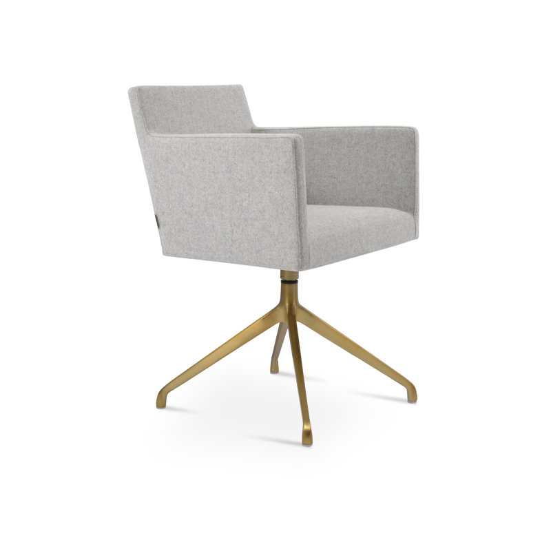 Fauteuil Harbut, Laiton, Argent