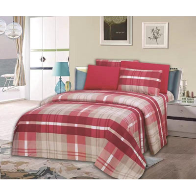 Ensemble de draps en microfibre écossais