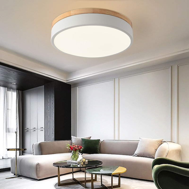 Darniece LED Flush Mount, White