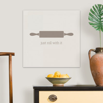 «Just Roll with It - Retro Kitchen Art» par Kate Lillyson, impression sur toile