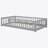 Floor Platform Bed with Fence without Door-1276156645