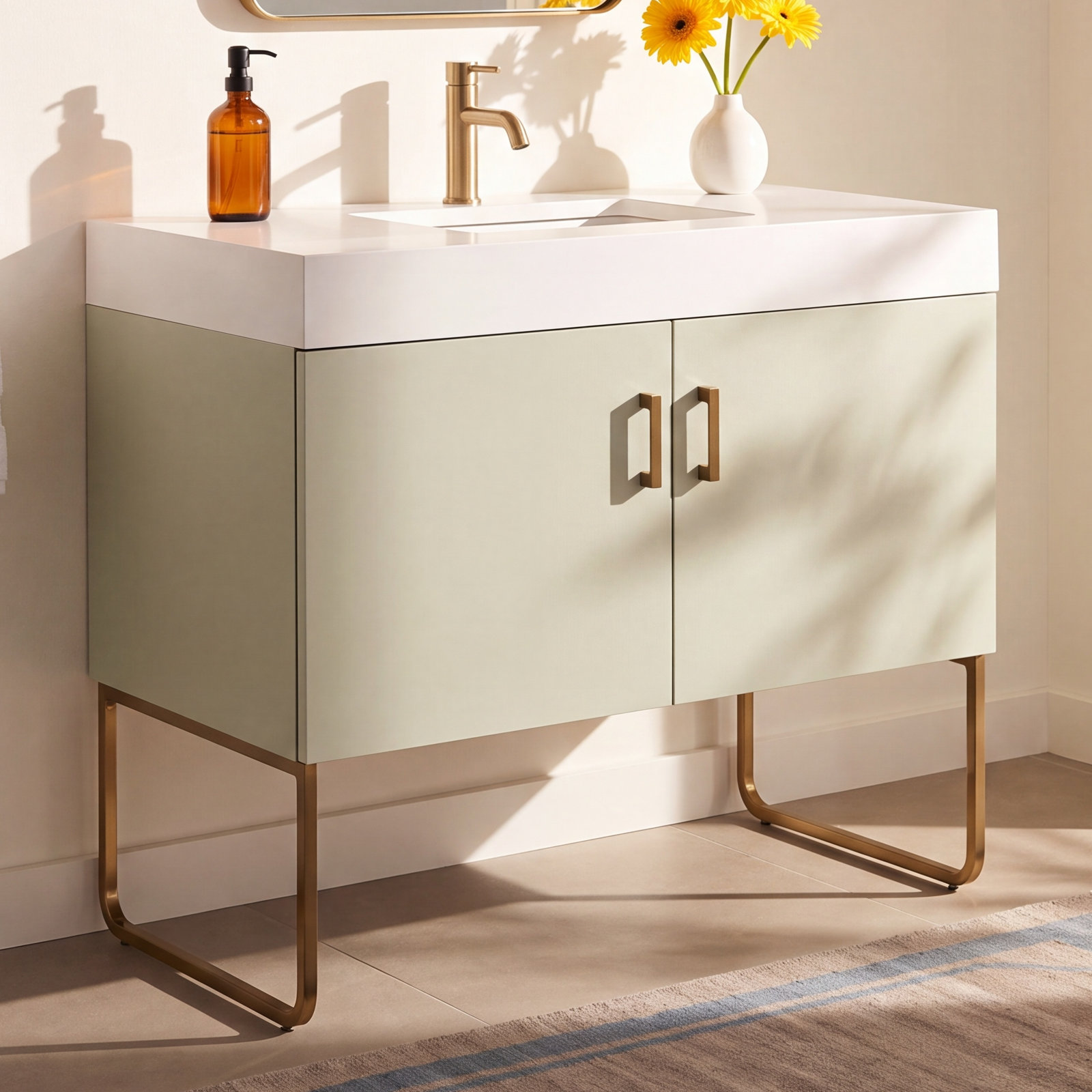 Keena 36" Cedar Single Bathroom Vanity, Pine Mist