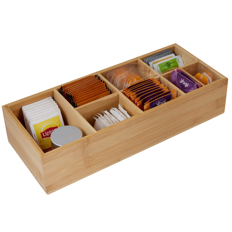Rebrilliant 8 Compartment Bamboo Caddy