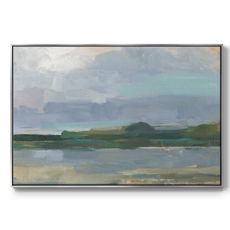Twilight Vista Study I, reproduction d'art sur toile, H 17 po x l 25 po x P 2 po, Encadrement argenté