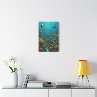Apel Single Picture Frame Print on Canvas