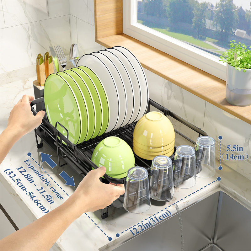 Meissa Adjustable Stainless Steel Dish Rack